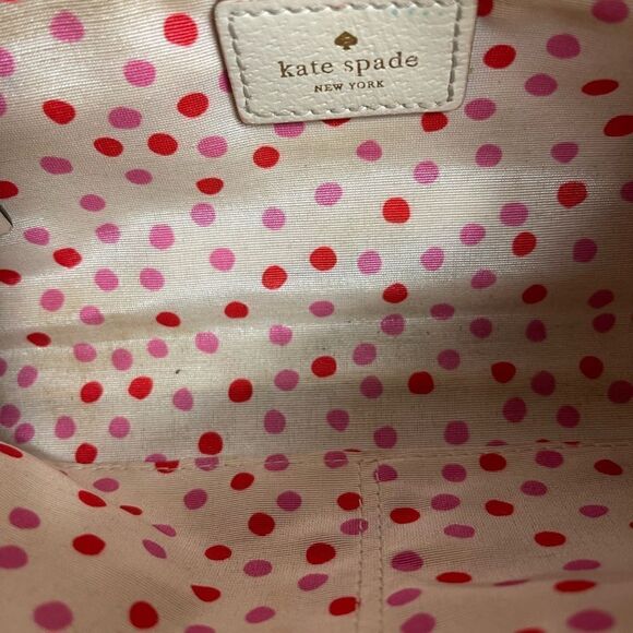 Kate Spade New York Leather Beige Chain-Link small Shoulder Bag - Picture 9 of 12